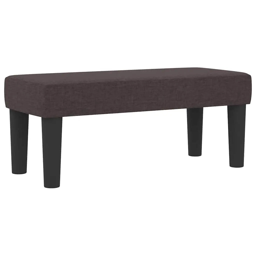 Lit à ressorts avec coussin Marron foncé 90 x 190 cm tissu - XIOS