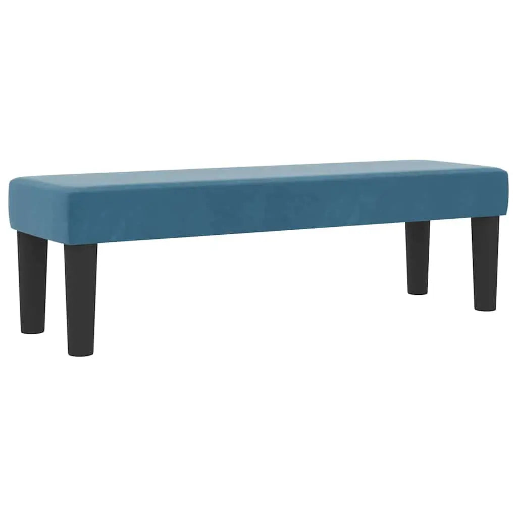 Lit à ressorts avec tête de lit Bleu foncé 190 x 140 cm Velours - XIOS