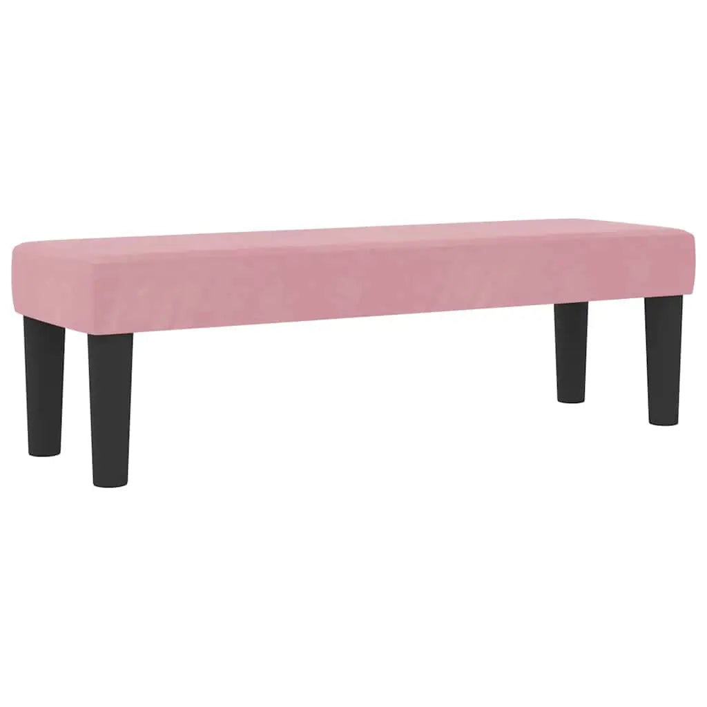 Lit à ressorts avec tête de lit Rose 200 x 120 cm Velours - XIOS
