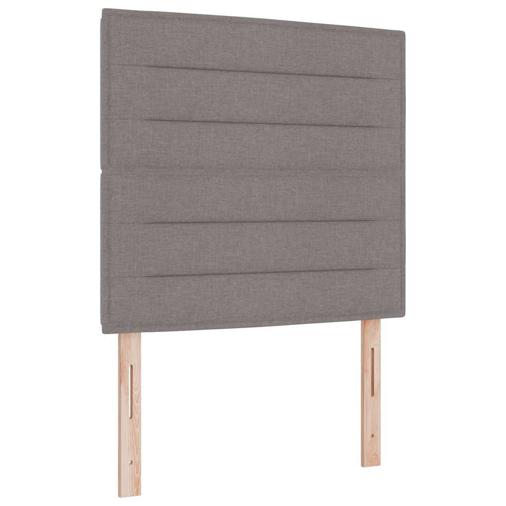 Cadre de lit avec tête de lit Taupe 120 x 200 cm tissu - XIOS