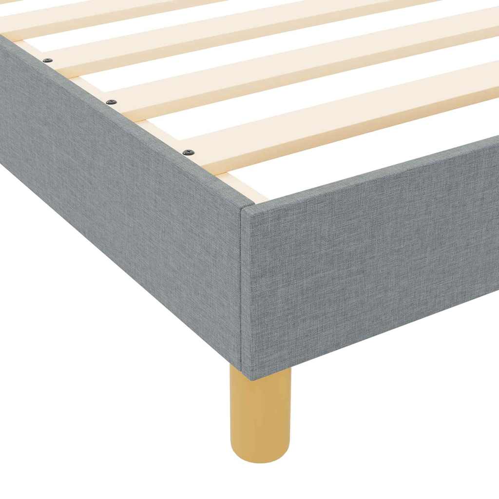 Cadre de lit avec tête de lit Gris clair 140 x 200 cm tissu - XIOS