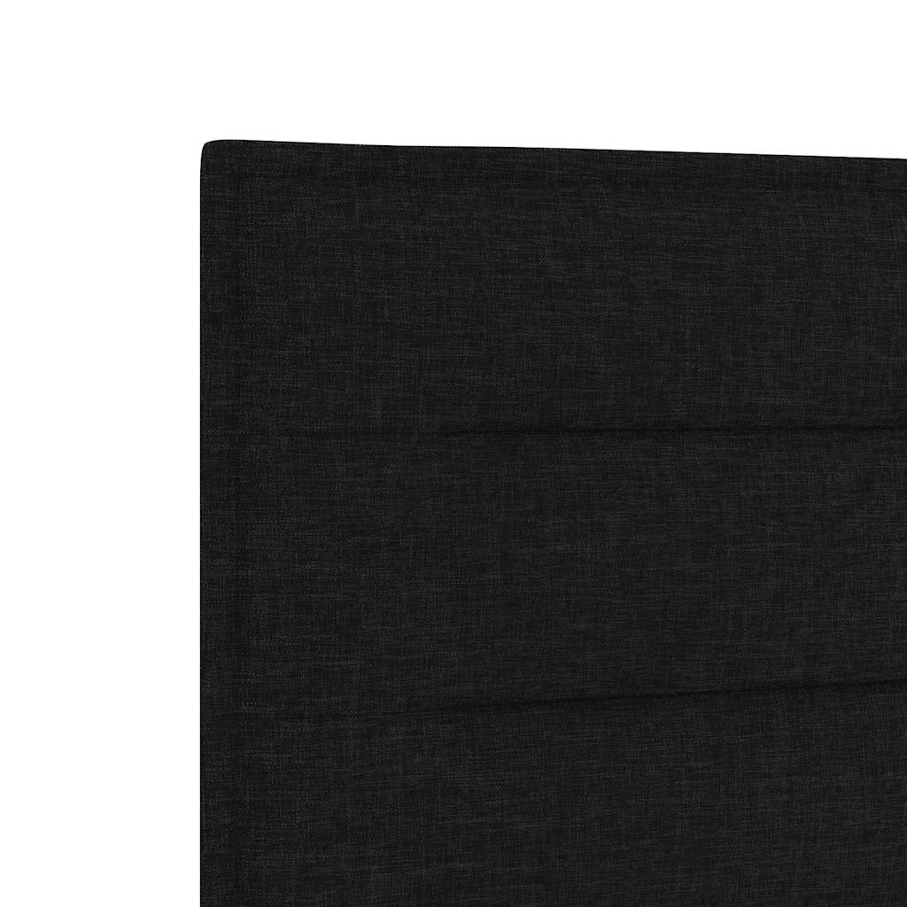 Cadre de lit avec tête de lit Noir 180 x 200 cm tissu - XIOS