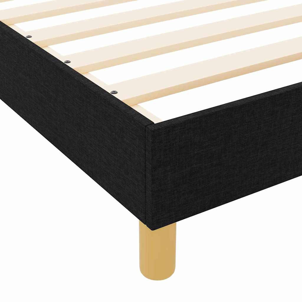 Cadre de lit avec tête de lit Noir 180 x 200 cm tissu - XIOS
