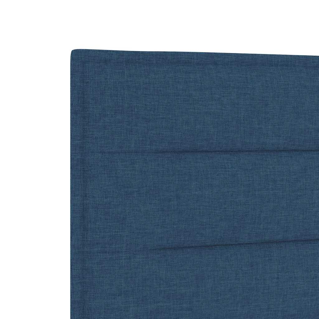 Cadre de lit avec tête de lit Bleu 180 x 200 cm tissu - XIOS