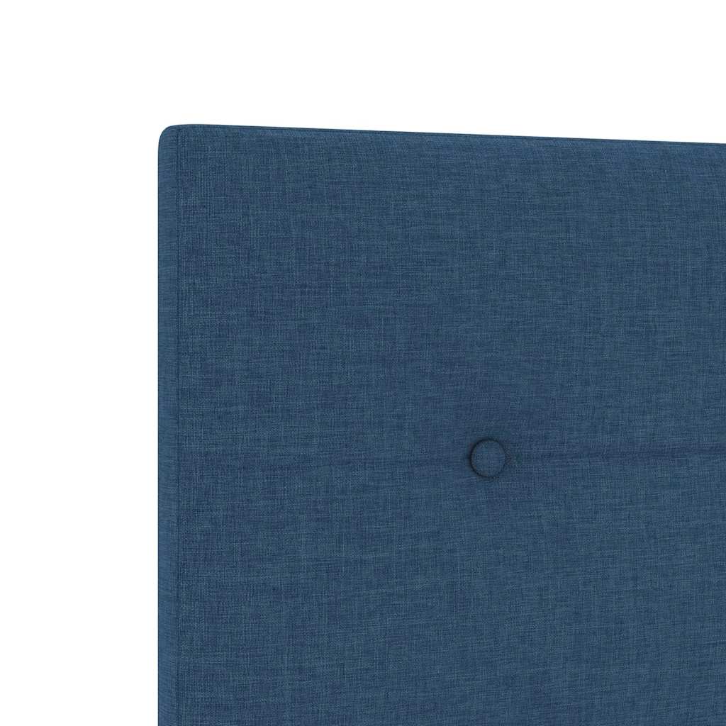 Cadre de lit avec tête de lit Bleu 140 x 190 cm tissu - XIOS