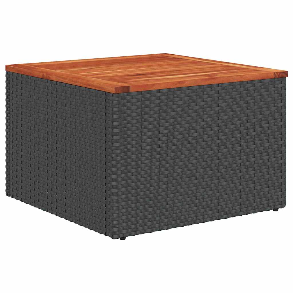 Ensemble de canapé de jardin avec stockage 8 pcs Noir polyrotin - XIOS