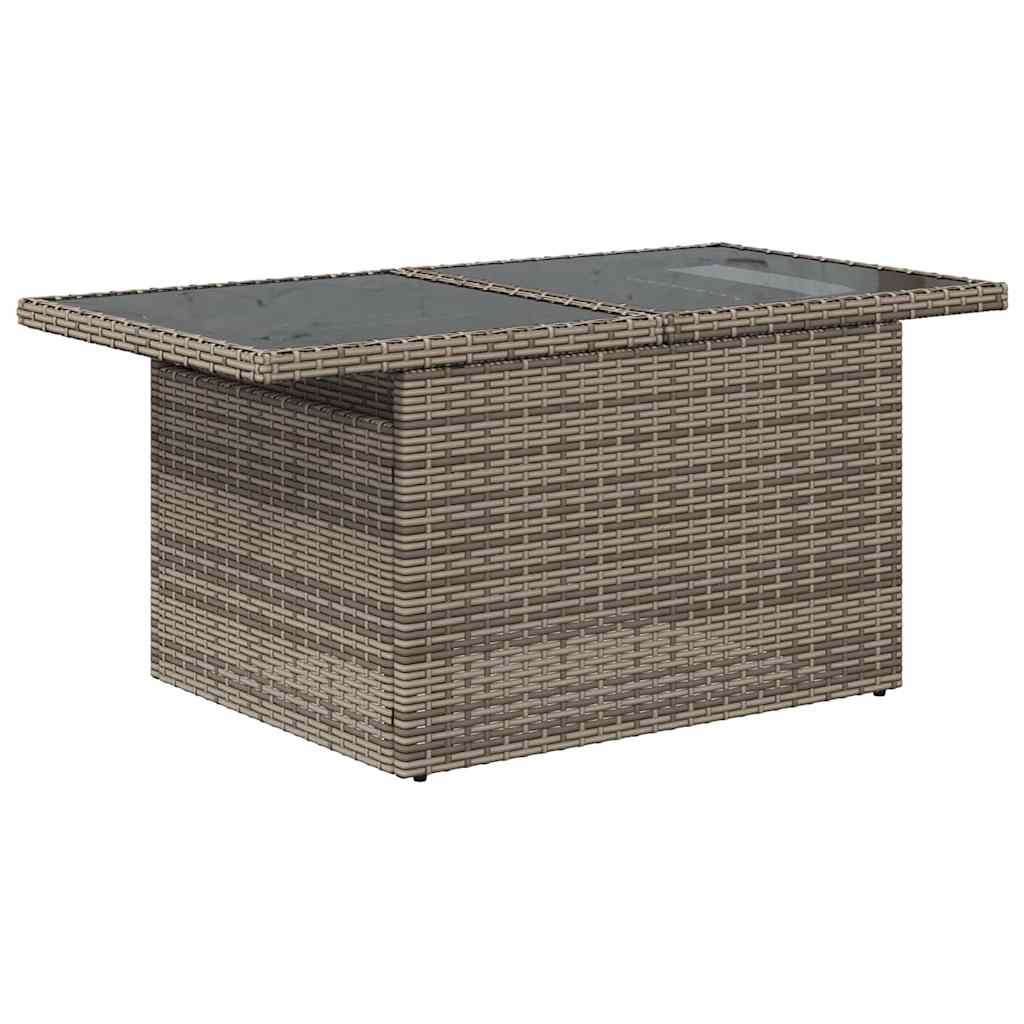 Ensemble de canapé de jardin 5 pcs Gris Poly rotin - XIOS
