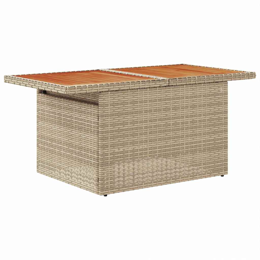 Ensemble de canapé de jardin 5 pcs Beige Poly rotin - XIOS