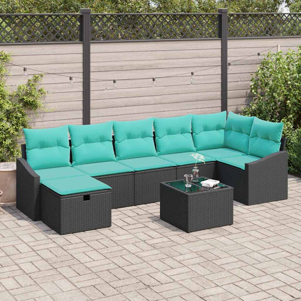 Ensemble de Canapés avec coussin avec stockage 8 pcs polyrotin - XIOS