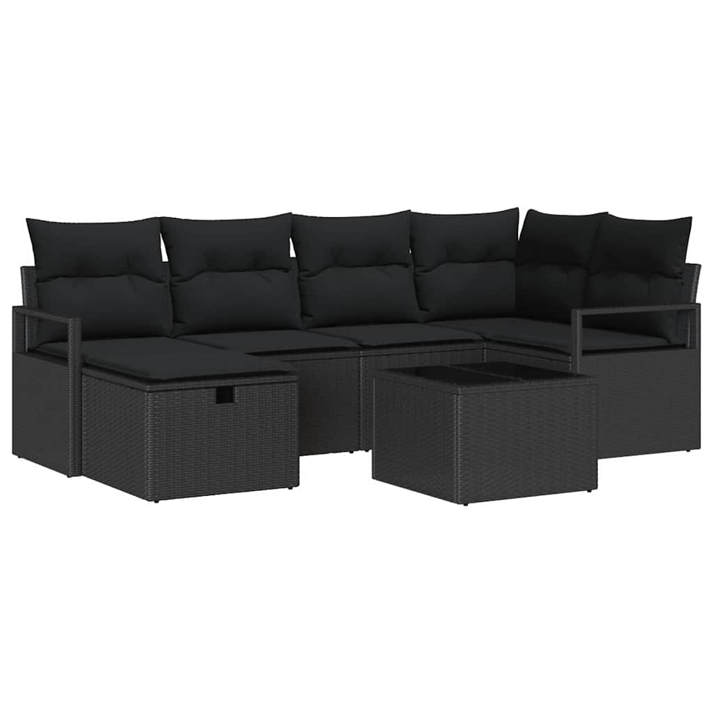 Ensemble de canapé de jardin avec coussin polyrotin - XIOS