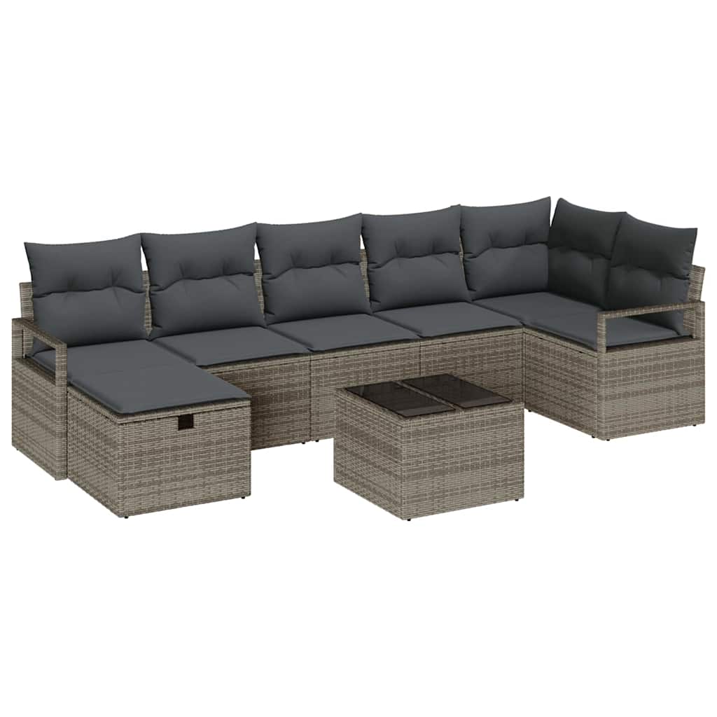 Ensemble de Canapés avec coussin 4 pcs polyrotin - XIOS