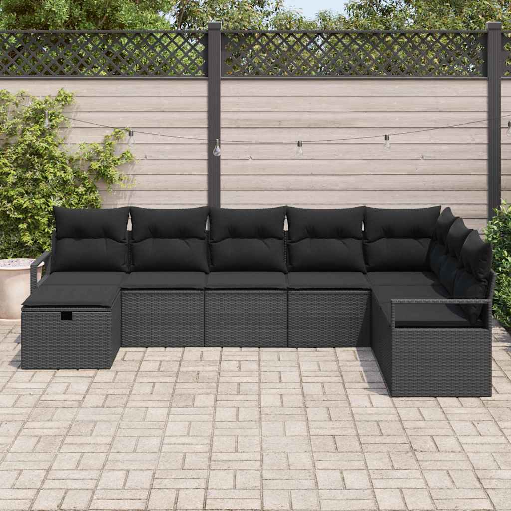 Ensemble de Canapés avec coussin 6 pcs polyrotin - XIOS