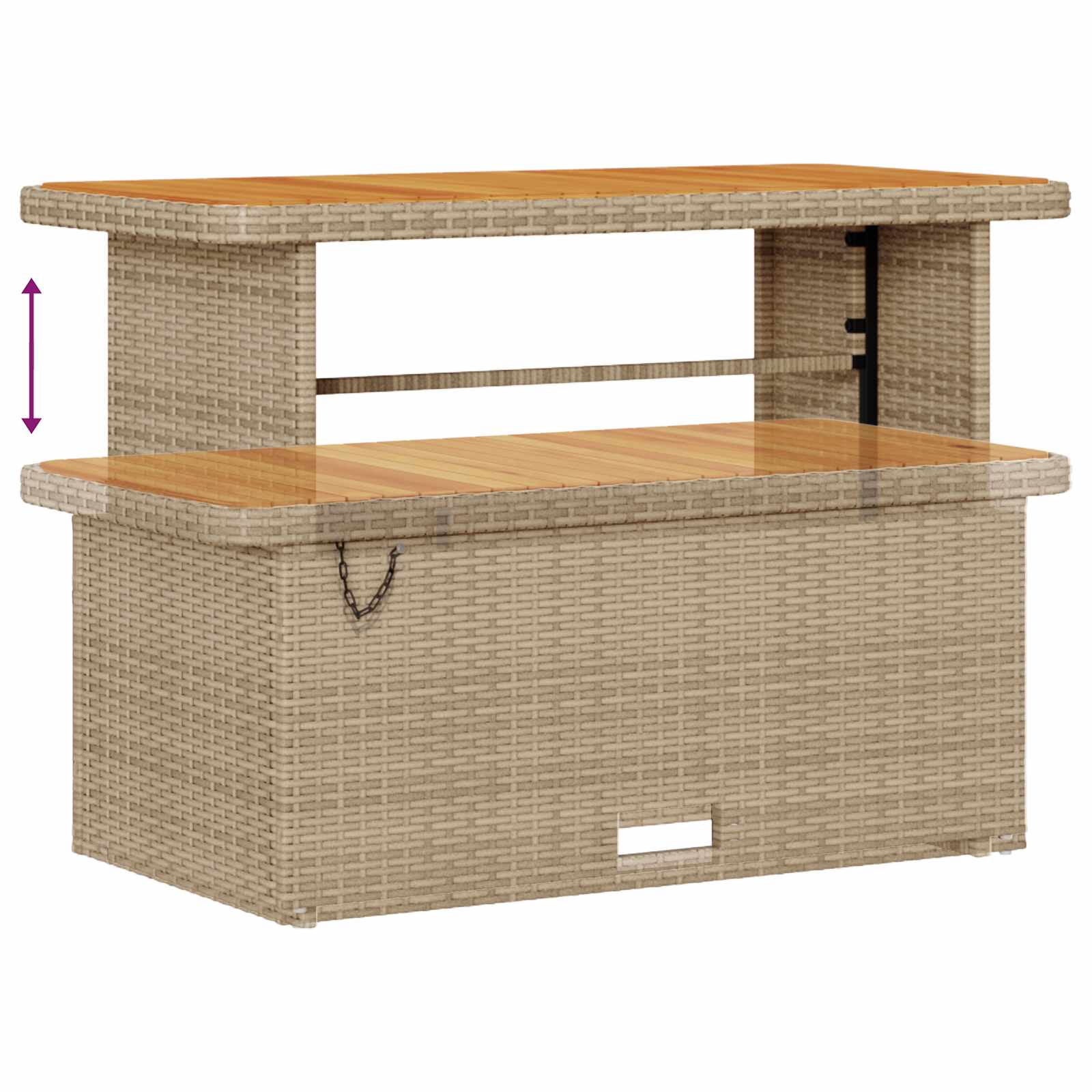 Ensemble de canapé de jardin 10 pcs Beige polyrotin - XIOS