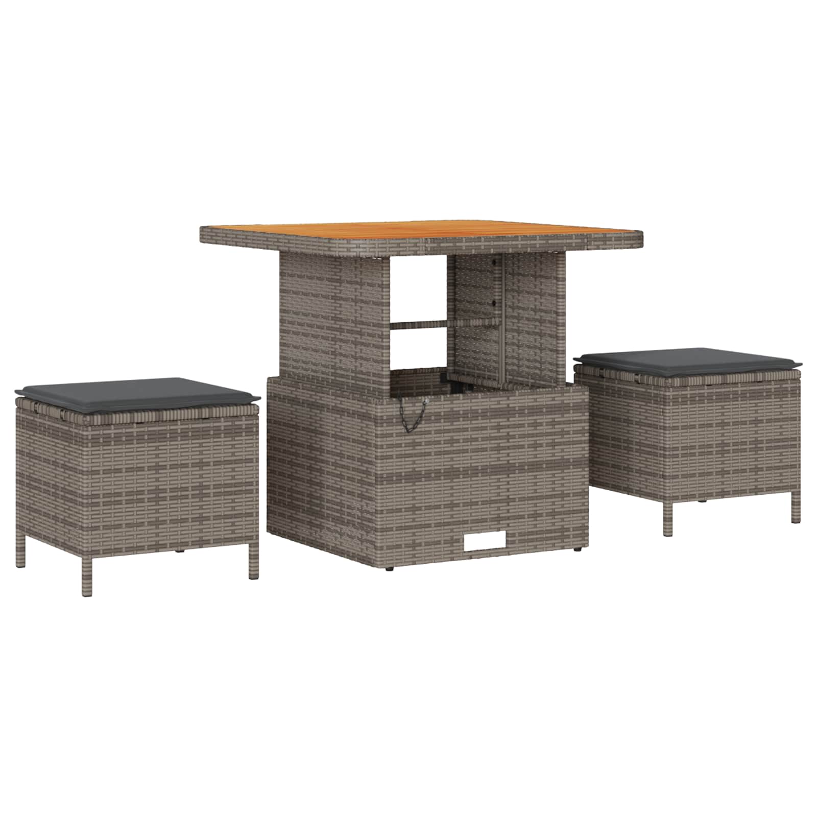 Ensemble de canapé de jardin 8 pcs Gris polyrotin - XIOS