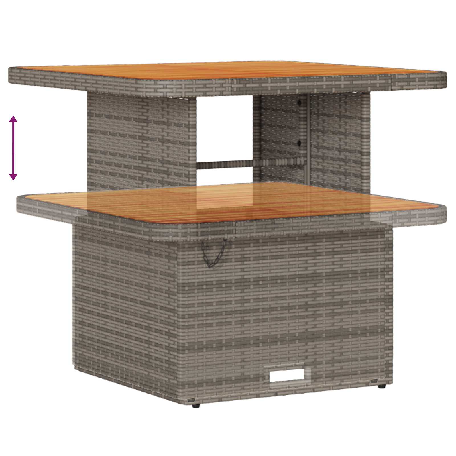 Ensemble de canapé de jardin 8 pcs Gris polyrotin - XIOS