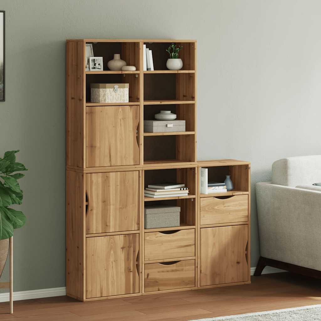 Armoires latérales 5 pcs ODDA 40x24x79 cm bois massif pin - XIOS