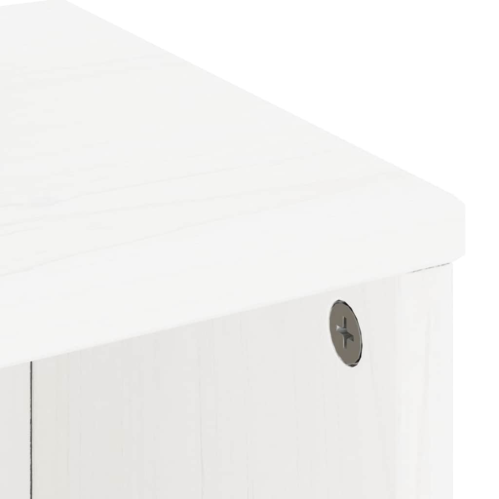 Meubles TV 5 pcs avec rangement ODDA blanc bois de pin massif