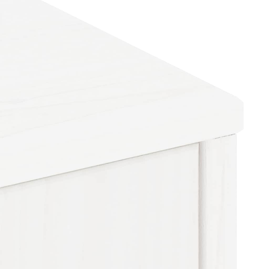 Meubles TV 5 pcs avec rangement ODDA blanc bois de pin massif