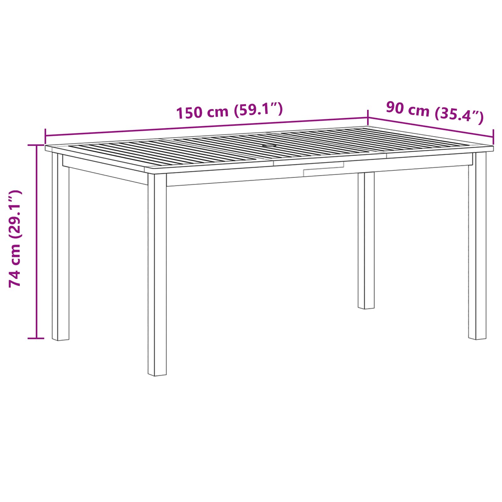 Ensemble de salle à manger pour jardin 5 pcs Gris - XIOS