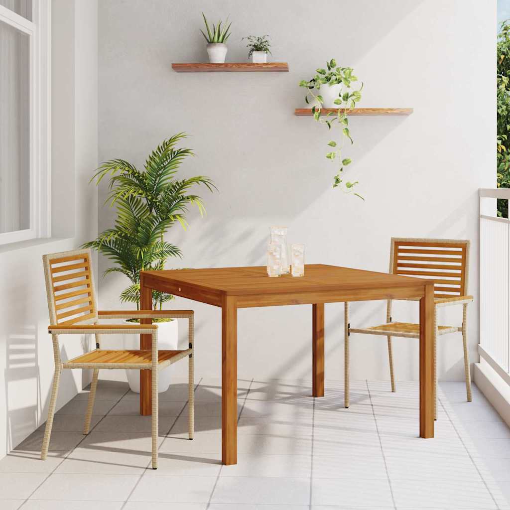 Ensemble de salle à manger pour jardin 3 pcs Beige - XIOS