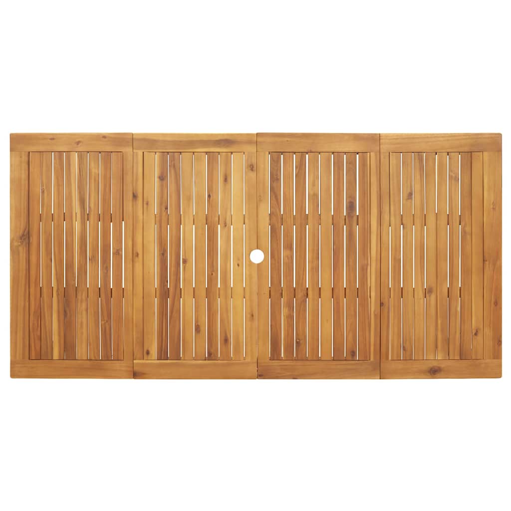 Ensemble de salle à manger pour jardin 7 pcs Noir - XIOS