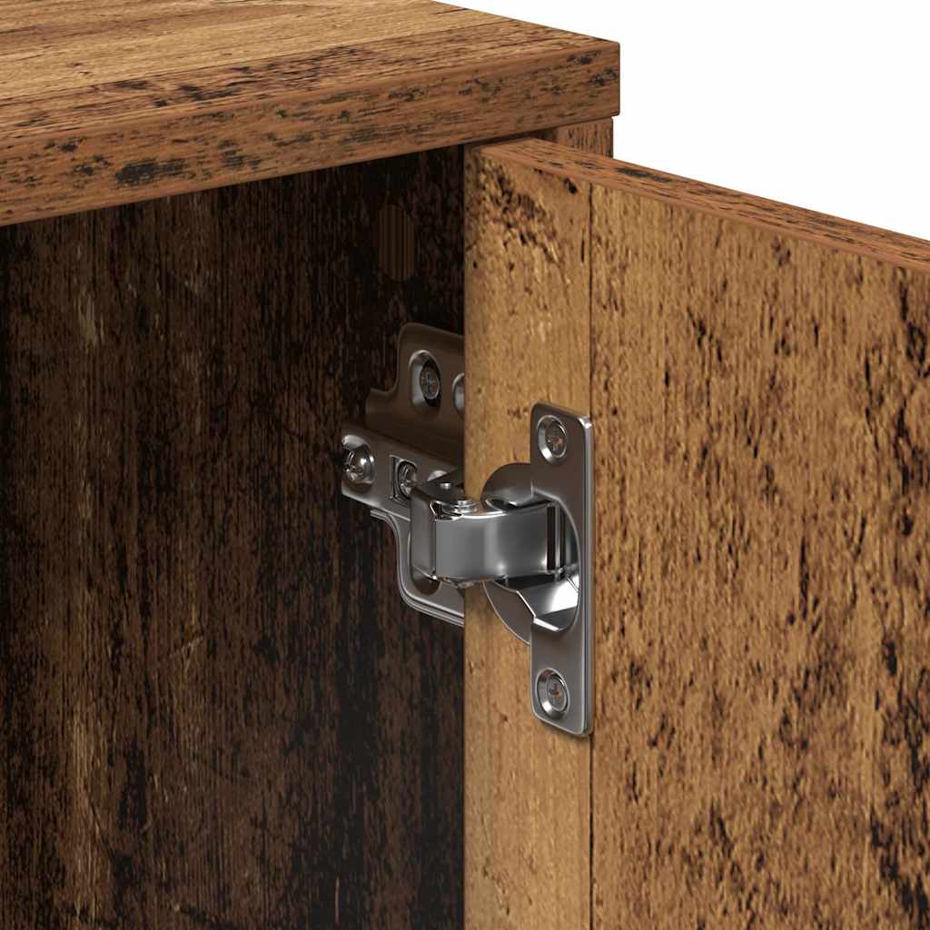 Haut Armoire 2 pcs Bois ancien 60 x 31 x 70 cm - XIOS