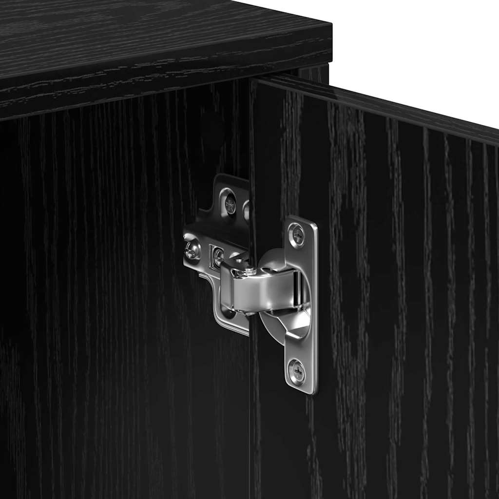 Haut Armoire 2 pcs Chêne noir 60 x 31 x 70 cm Bois d'ingénierie - XIOS