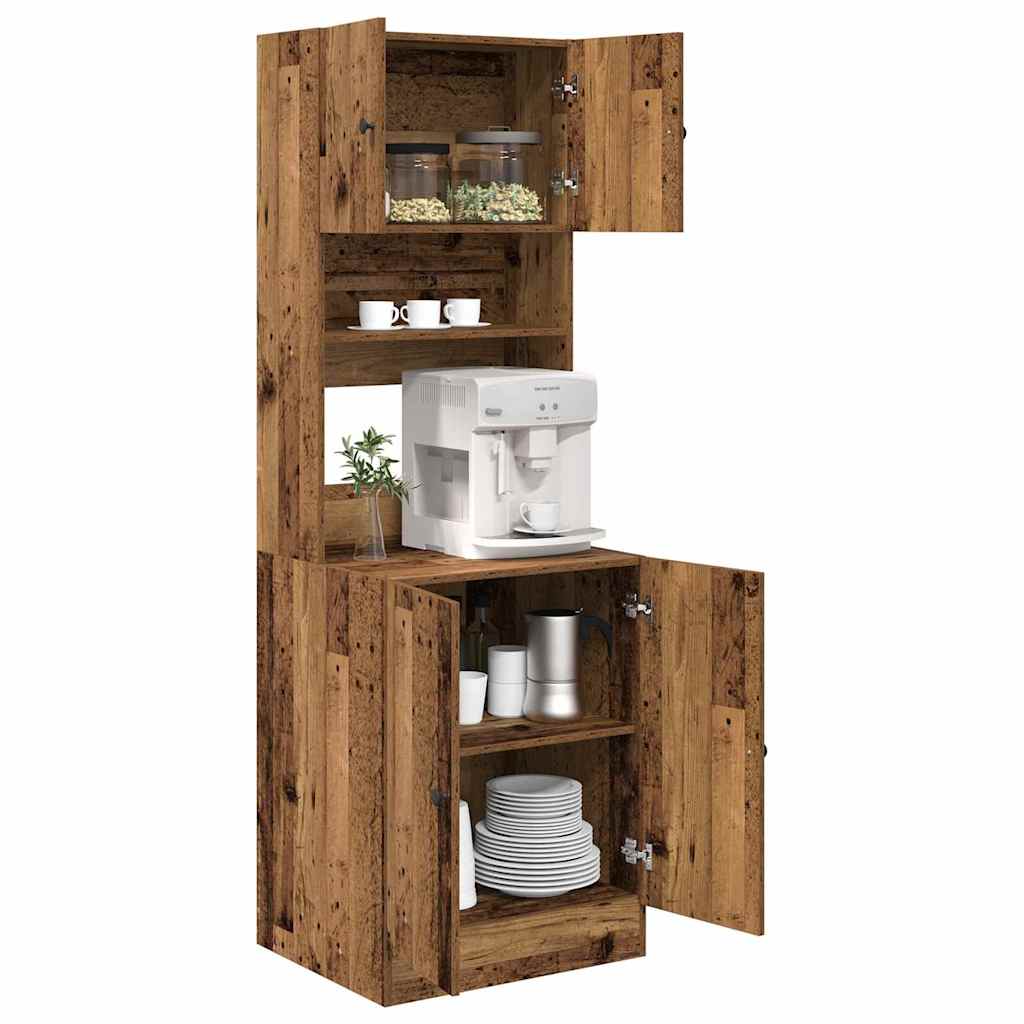 Buffet de cuisine Bois ancien 60 x 50 x 180 cm - XIOS