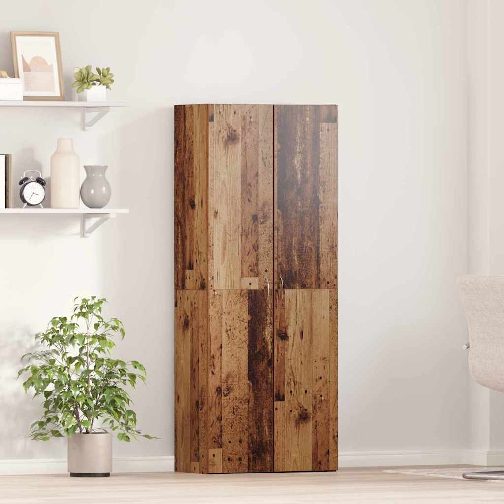 Cabinet de Bureau Bois ancien 60 x 32 x 152,5 cm