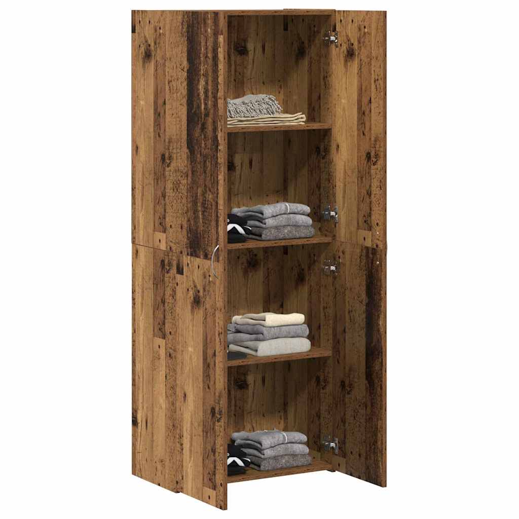Cabinet de Bureau Bois ancien 60 x 32 x 152,5 cm