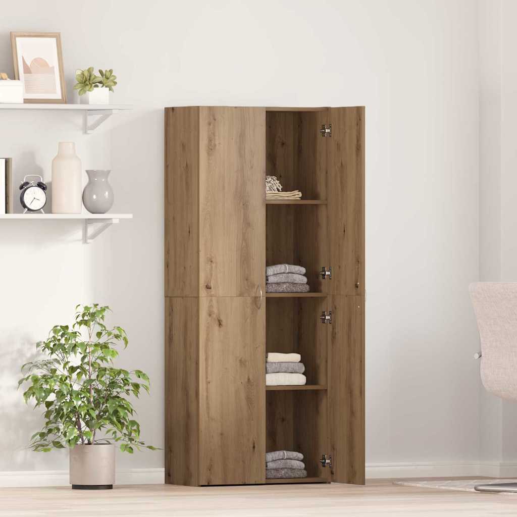 Cabinet de Bureau Chêne artisanal 60 x 32 x 152,5 cm