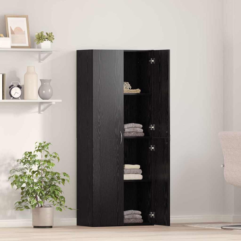 Cabinet de Bureau avec étagère 2 pcs Chêne noir 60 x 32 x 153 - XIOS