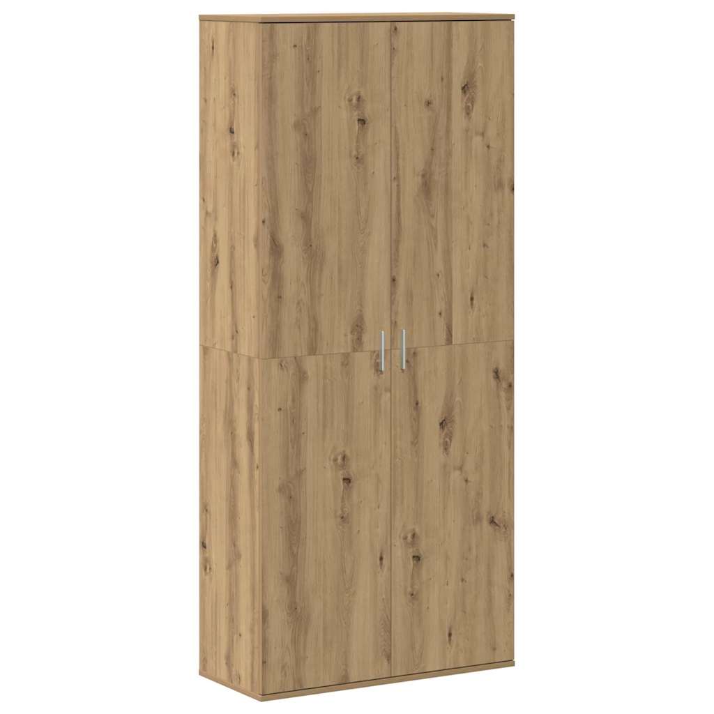 Buffet 80 x 35 x 180 cm Bois d'ingénierie chêne artisanal