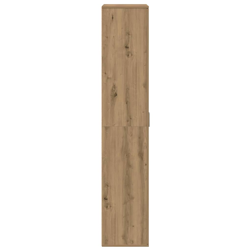 Buffet 80 x 35 x 180 cm Bois d'ingénierie chêne artisanal