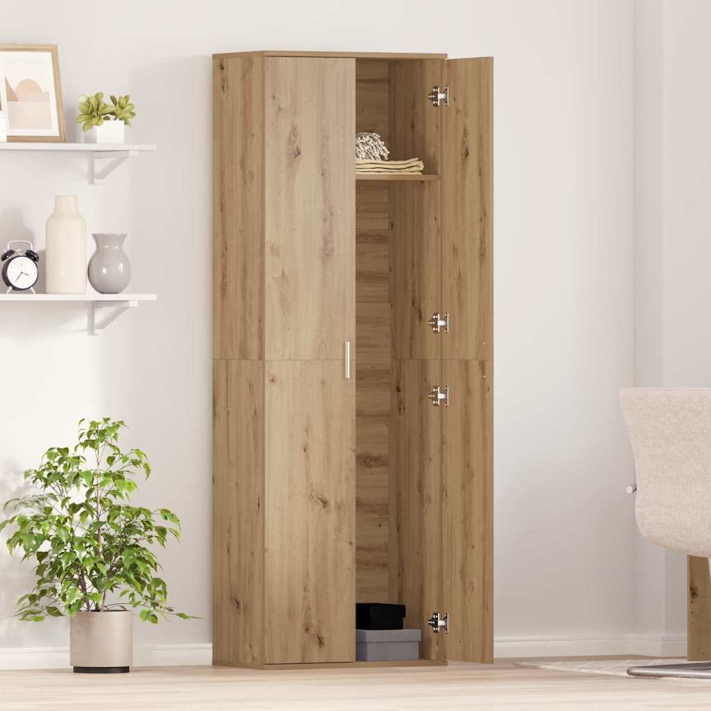 Highboard 60 x 35 x 180 cm Bois d'ingénierie chêne artisanal