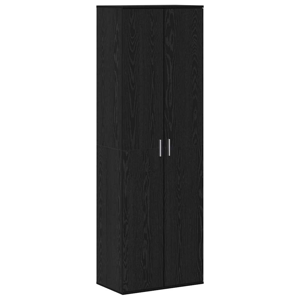 Highboard 60 x 35 x 180 cm Bois d'ingénierie Chêne noir