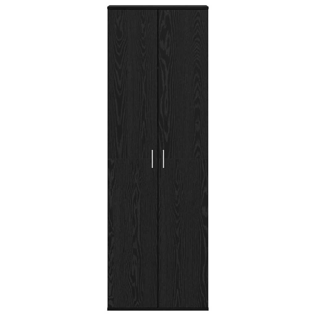 Highboard 60 x 35 x 180 cm Bois d'ingénierie Chêne noir
