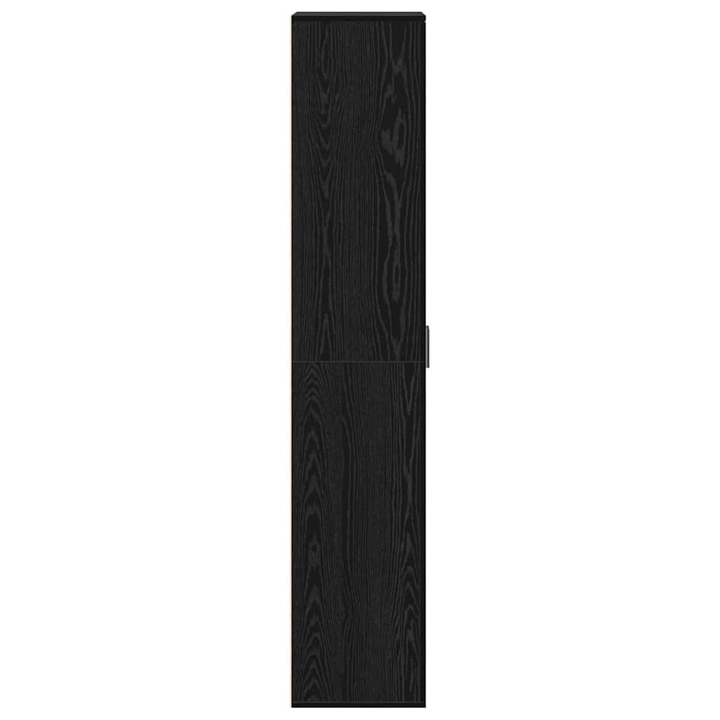 Highboard 60 x 35 x 180 cm Bois d'ingénierie Chêne noir