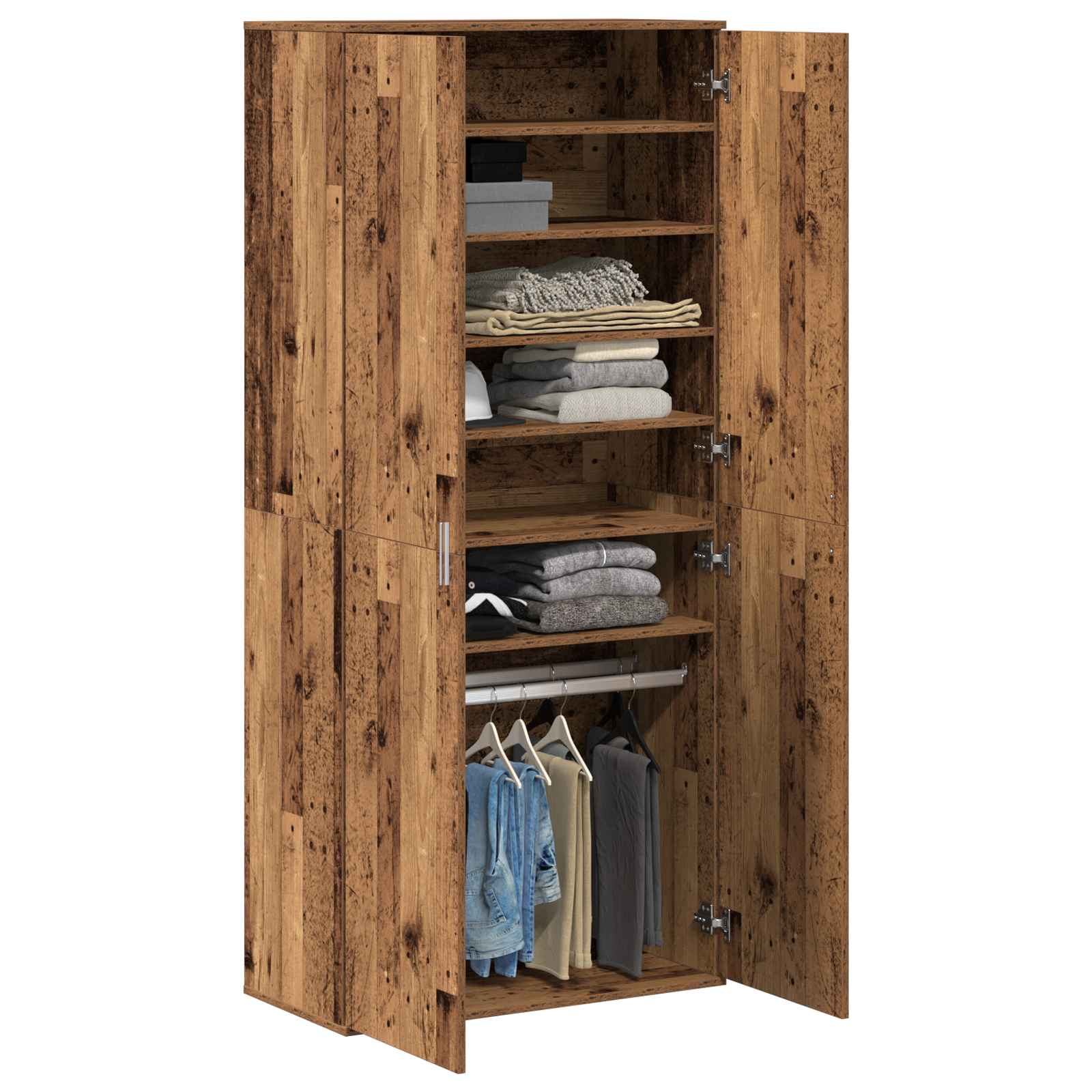Haut de Mobilier Bois Ancien 80 x 39 x 178 cm Bois d'ingénierie