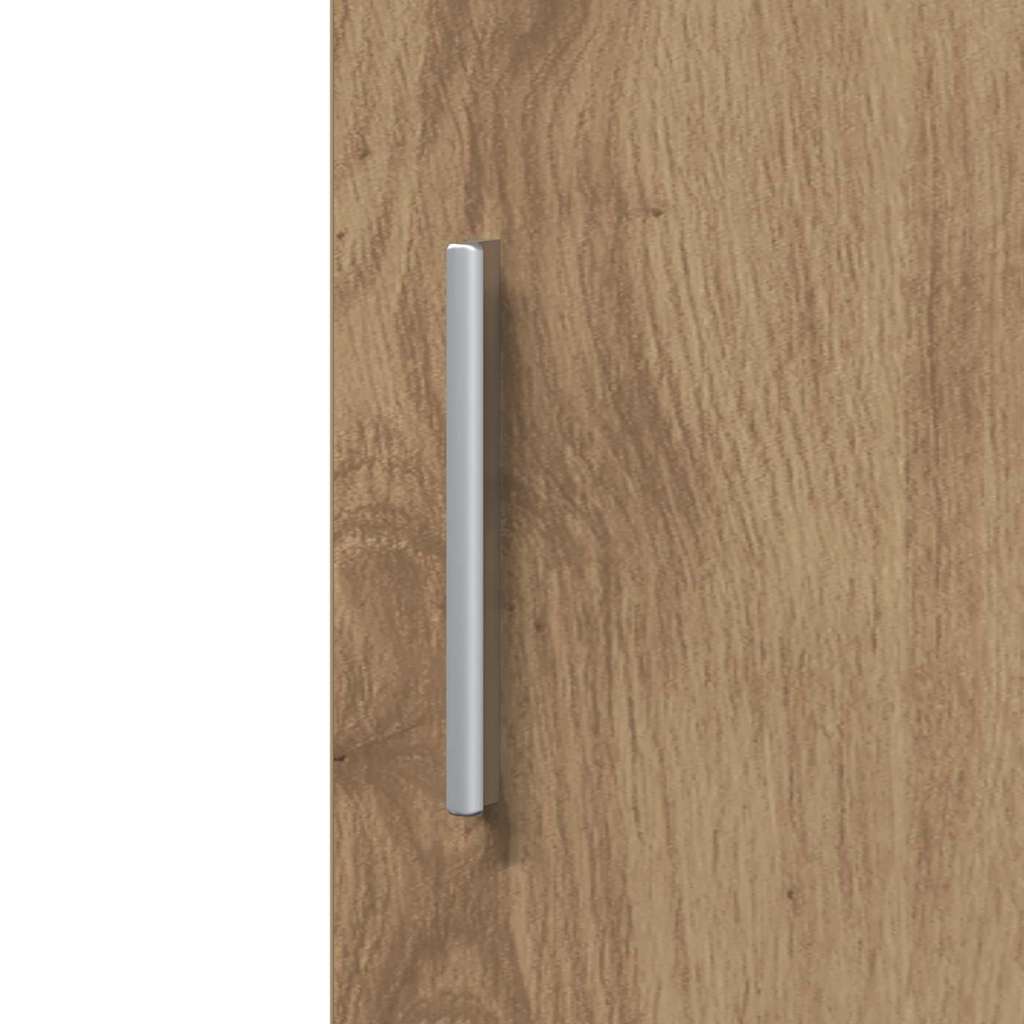 Haut Armoire chêne artisanal 30 x 42.5 x 185 cm - XIOS