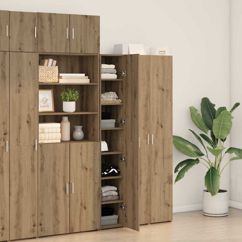 Haut Armoire 2 pcs Chêne artisanal 30 x 42,5 x 185 cm - XIOS