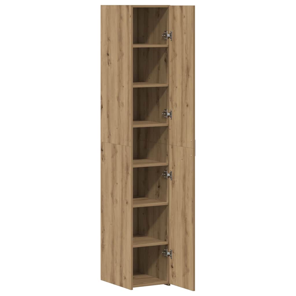 Haut Armoire chêne artisanal 30 x 42.5 x 185 cm - XIOS