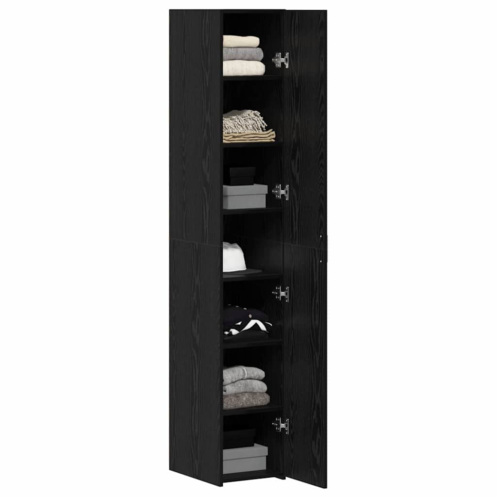 Haut Armoire Chêne noir 30 x 42.5 x 185 cm Bois d'ingénierie - XIOS
