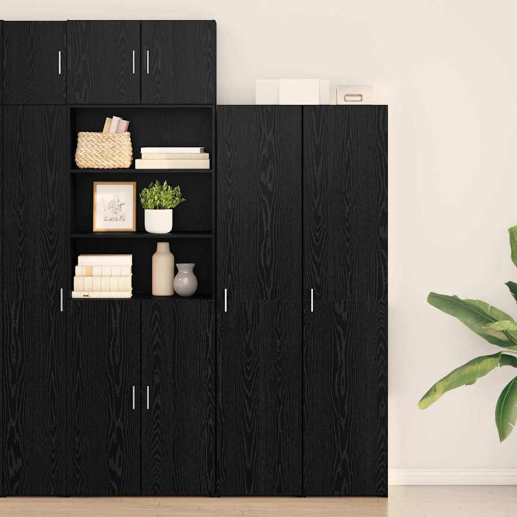 Haut Armoire Chêne noir 40 x 42,5 x 185 cm Bois d'ingénierie - XIOS
