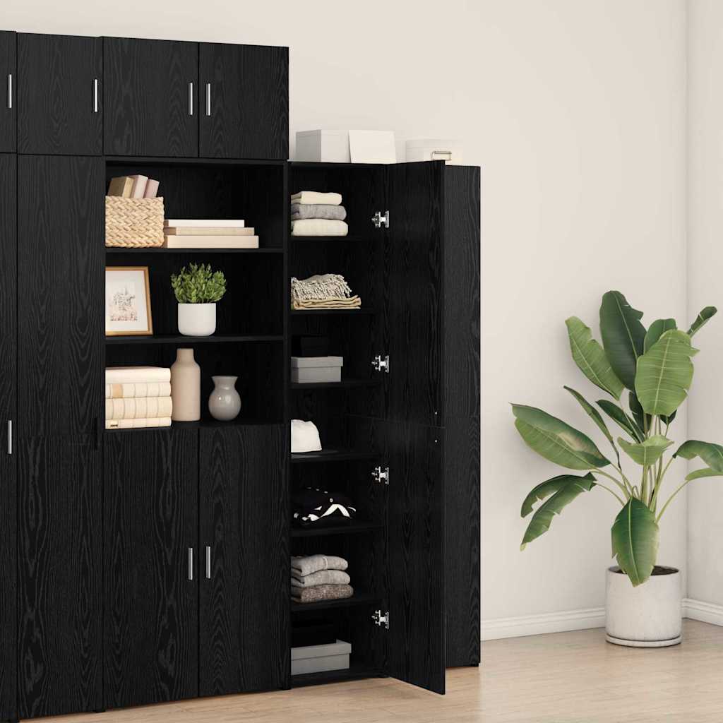 Haut Armoire Chêne noir 40 x 42,5 x 185 cm Bois d'ingénierie - XIOS