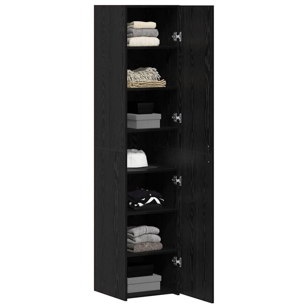 Haut Armoire Chêne noir 40 x 42,5 x 185 cm