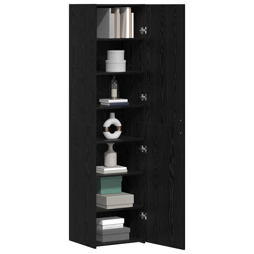 Haut Armoire Chêne noir 45 x 42,5 x 185 cm Bois d'ingénierie - XIOS