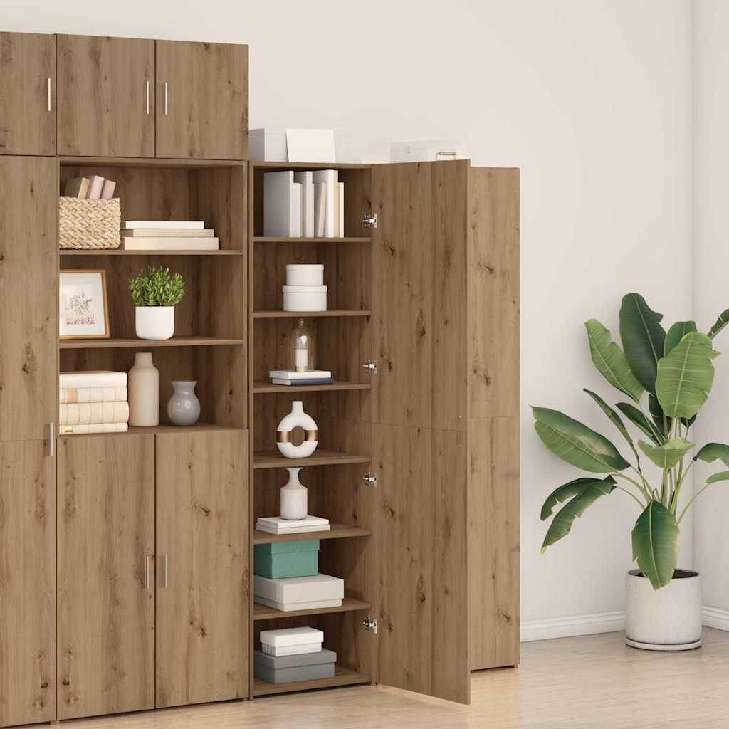 Haut Armoire 2 pcs Chêne artisanal 50 x 42,5 x 185 cm - XIOS