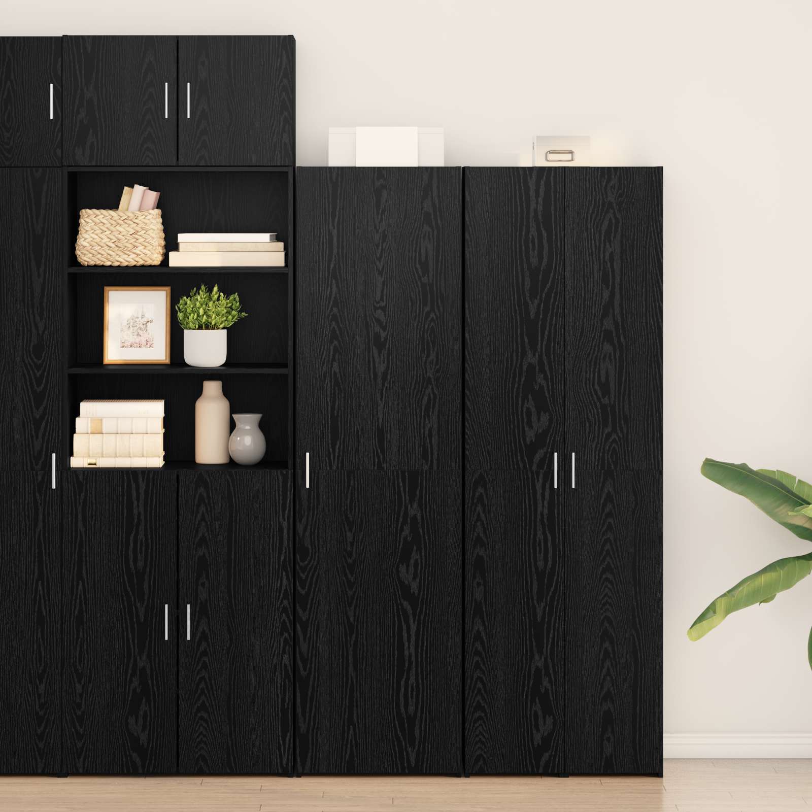 Haut Armoire Chêne noir 50 x 42,5 x 185 cm - XIOS