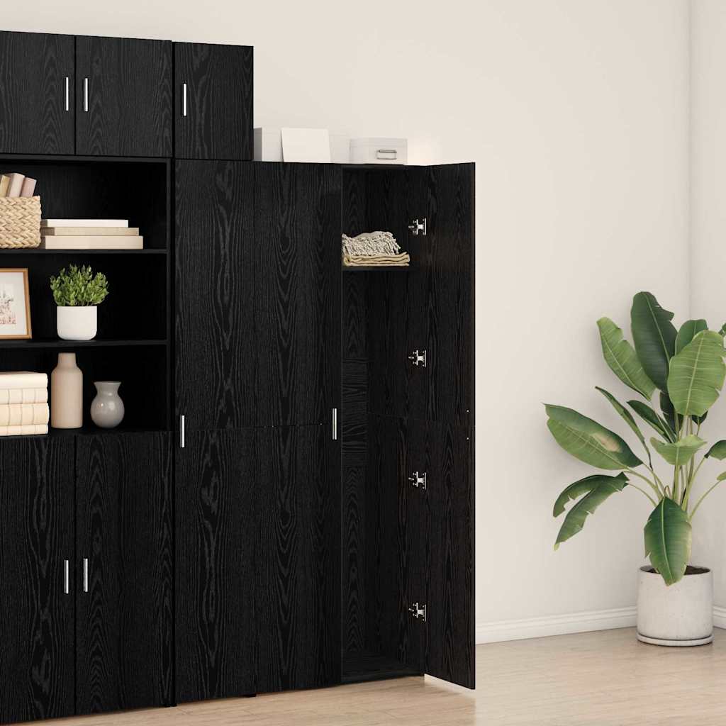 Haut Armoire Chêne noir 70 x 42.5 x 185 cm Bois d'ingénierie - XIOS